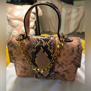 NWT Liselle Kiss Melli Leather Top Handle Bag